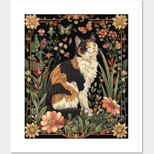 Find Comfort In Cottagecore Aesthetic Cat Posters and Art